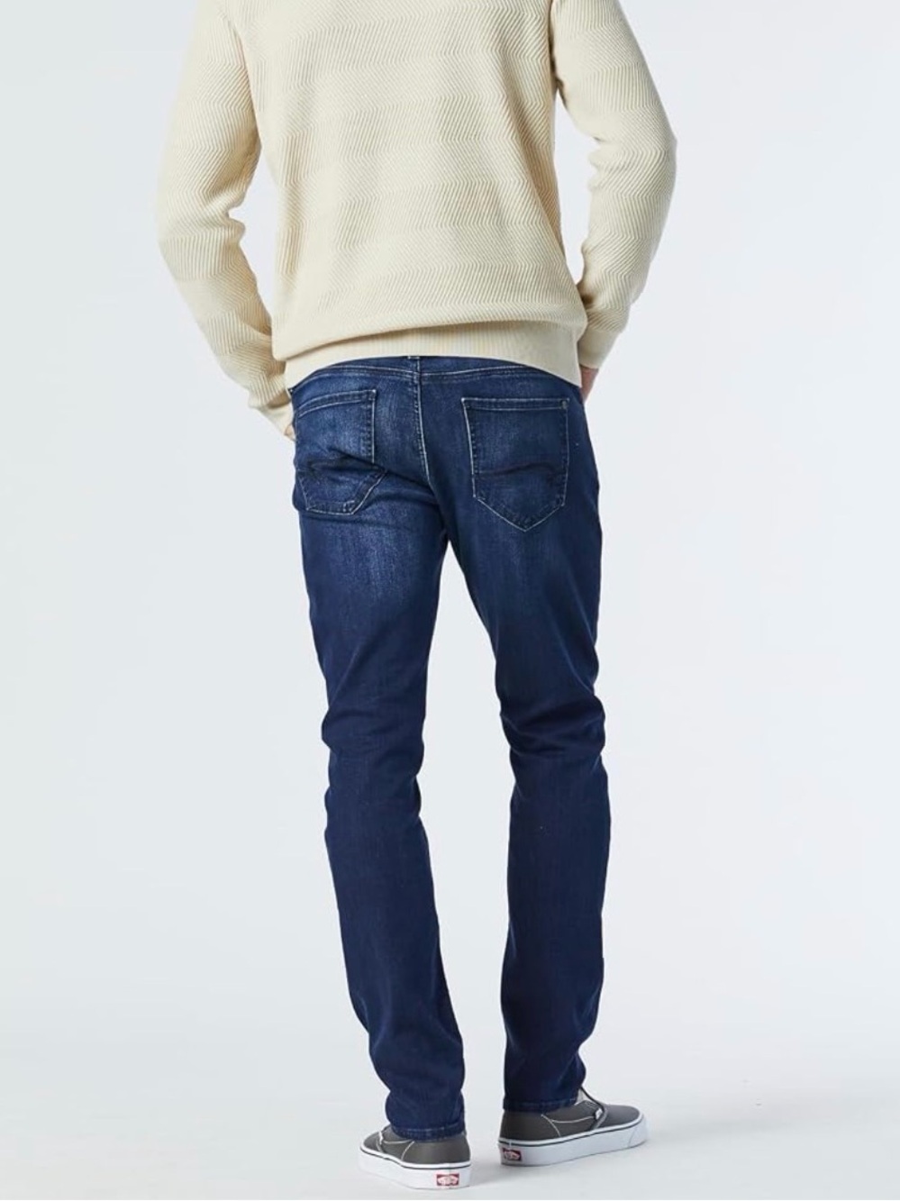 Mavi Men's Jake Slim Jeans in Dark Blue Size 36x30 - Picture 2 of 10